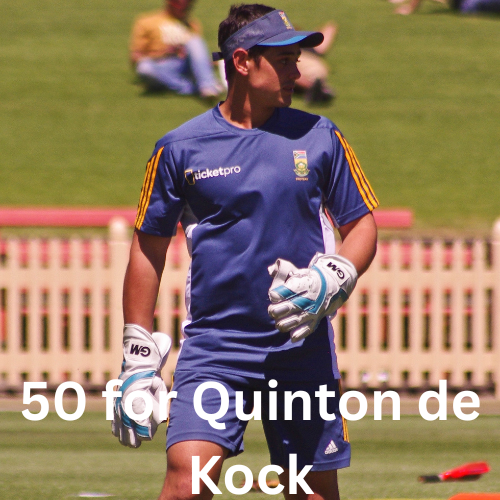 50 for Quinton de Kock in T20 world cup